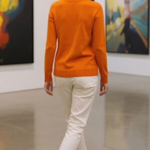 V-Neck Ultralight – Zucca (100% Cashmere) 3 V NeckOrangeback