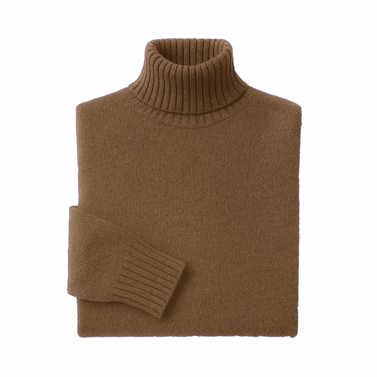 Linére Linen & Cashmere Boutique – Cashmere Rollkragenpullover Camel