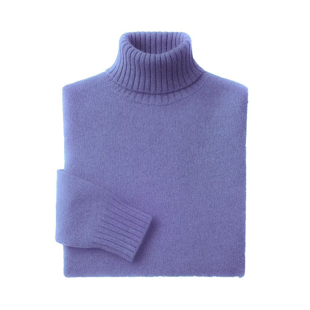 Kaschmir Rollkragen Pullover in der Farbe Glicine Kaschmir Rollkragen Oversize Damen