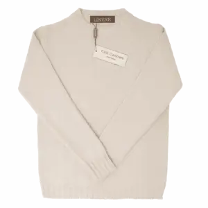 Rundhals Cashmere – Panna (100% Cashmere)