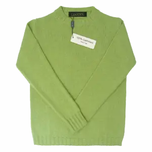 Rundhals Cashmere – Verde Acido (100% Cashmere)