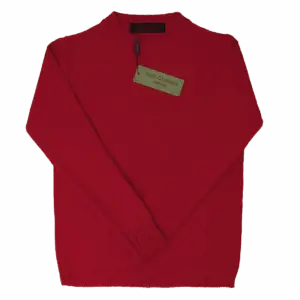 Rundhals Cashmere – Rosso (100% Cashmere)