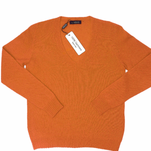 V-Neck Ultralight – Zucca (100% Cashmere) 4 V NEckFuxia
