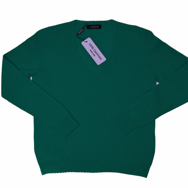 V-Neck Ultralight – Bottiglia (100% Cashmere)