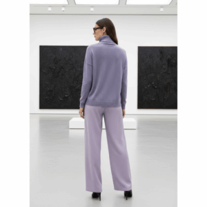 Kaschmir Rollkragen Oversize Damen – Limited 100% | Linére 3 pulloverMalvaOsizeback